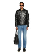 Mens Eclipse Quilted Bomber Black Regular Jackets - Black