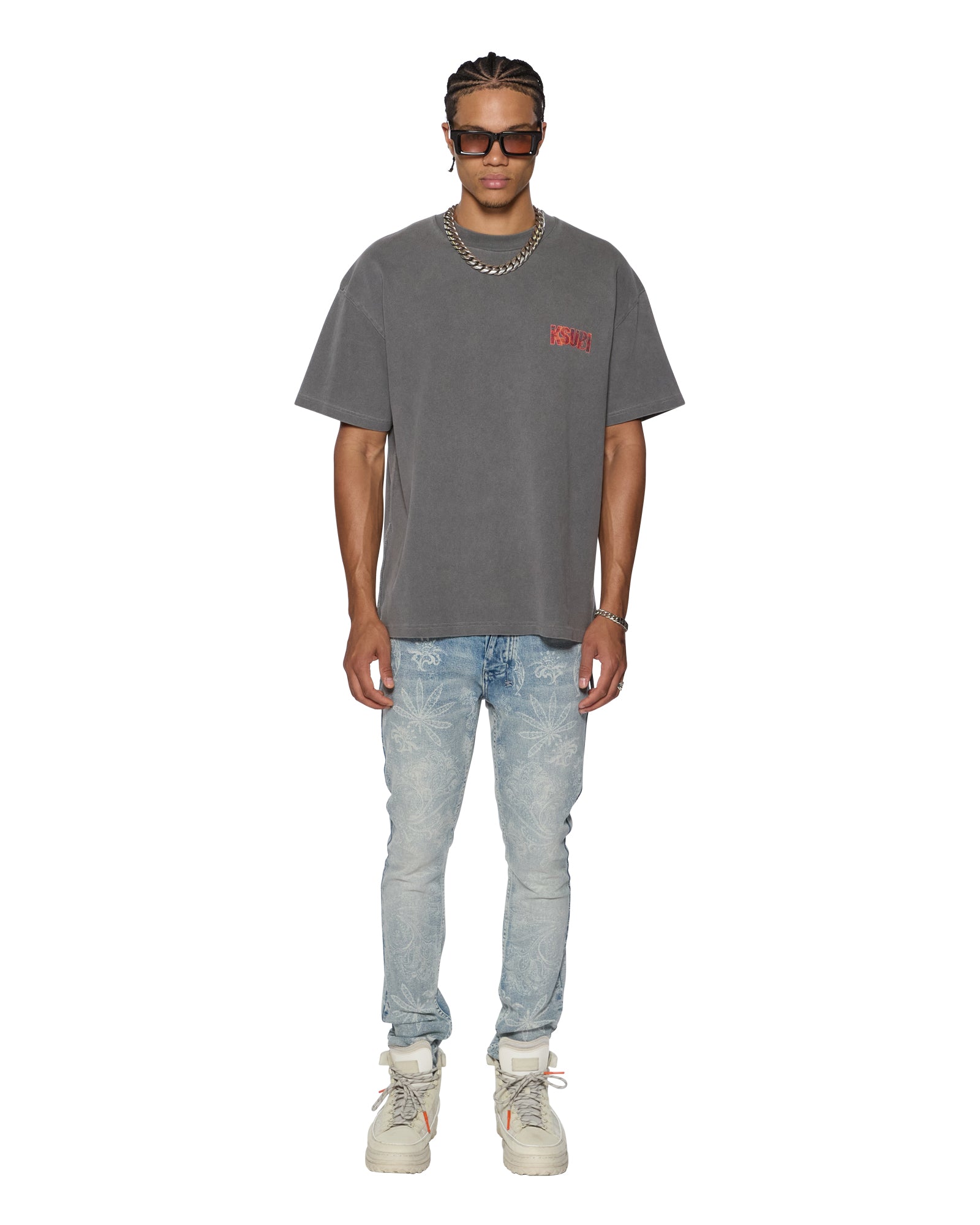 KICKSTART EKCESS SS TEE CHARCOAL