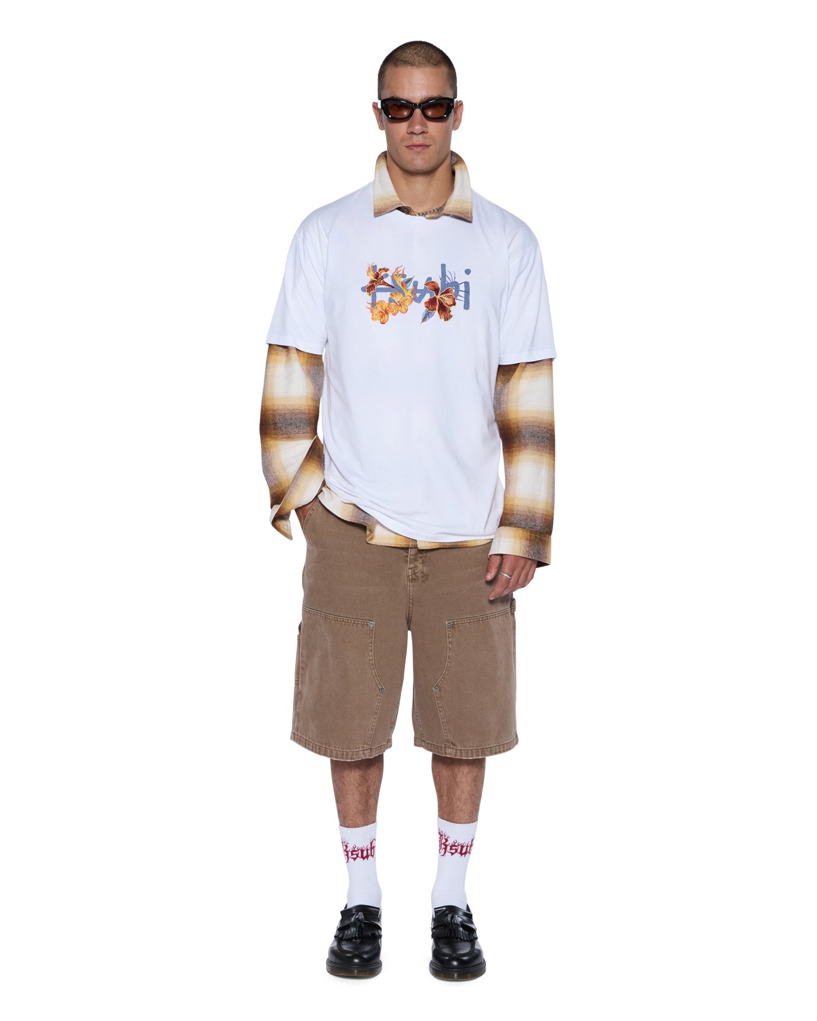 MENS  ROMEO BIGGIE SS TEE TRU WHITE OVERSIZED TEES