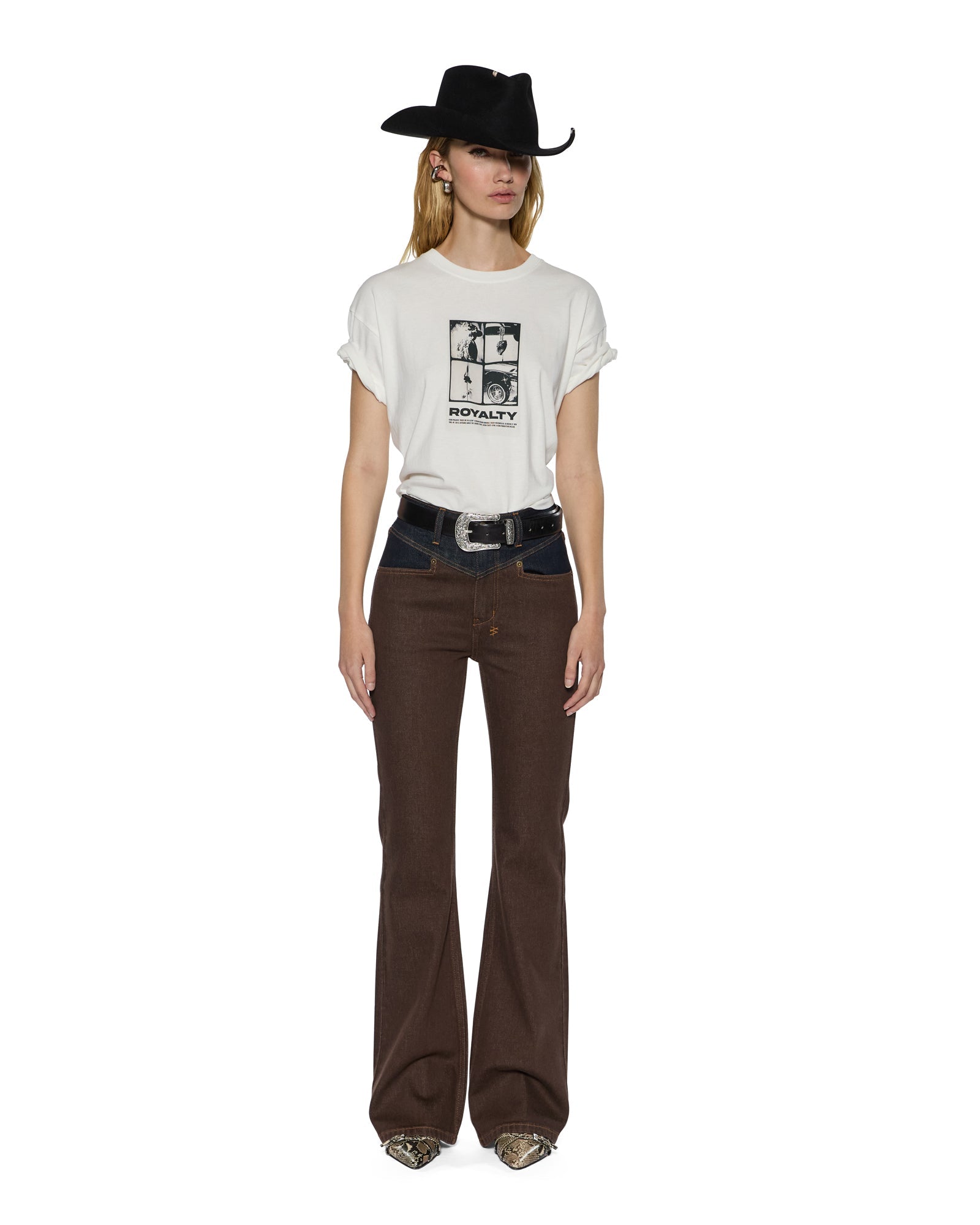 WOMENS  ROYALTY EVERYDAY SS TEE VINTAGE WHITE REGULAR TEES