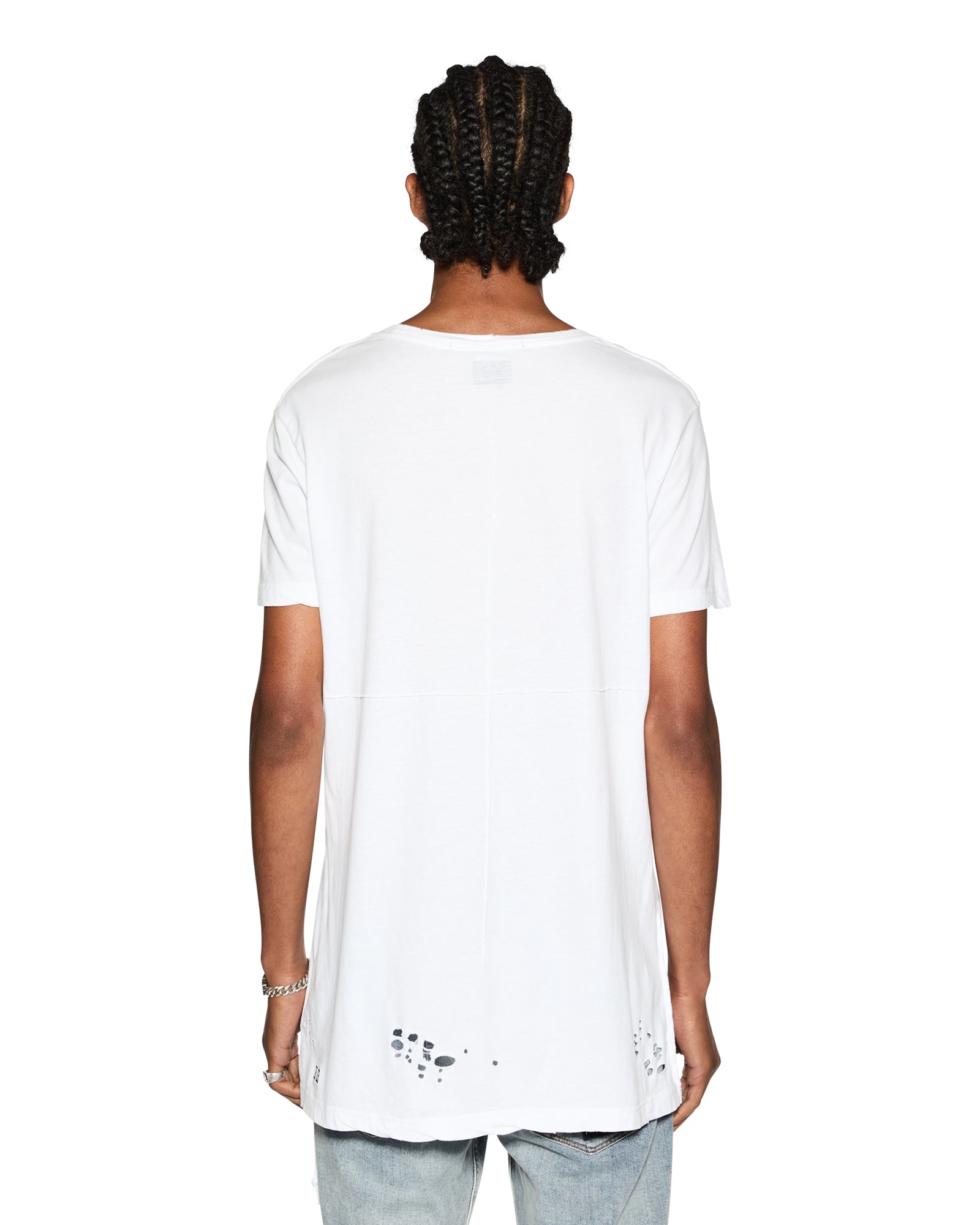 MENS  SIOUX SS TEE WHITE FITTED TEES
