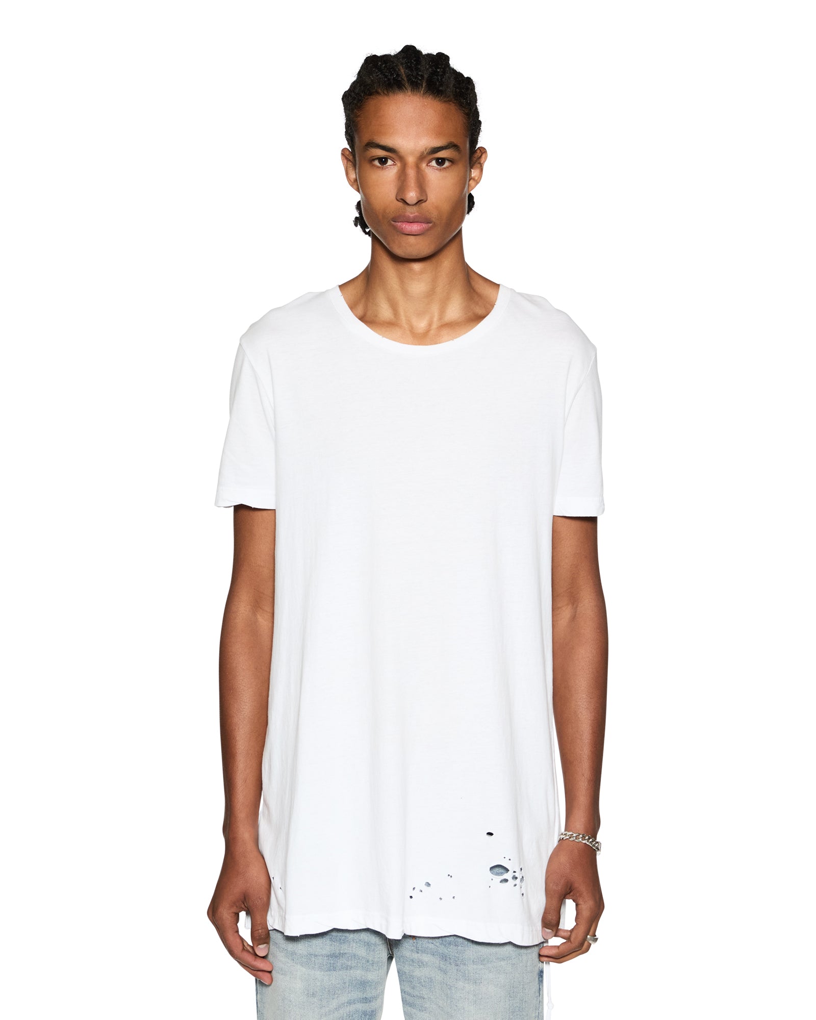 MENS  SIOUX SS TEE WHITE FITTED TEES