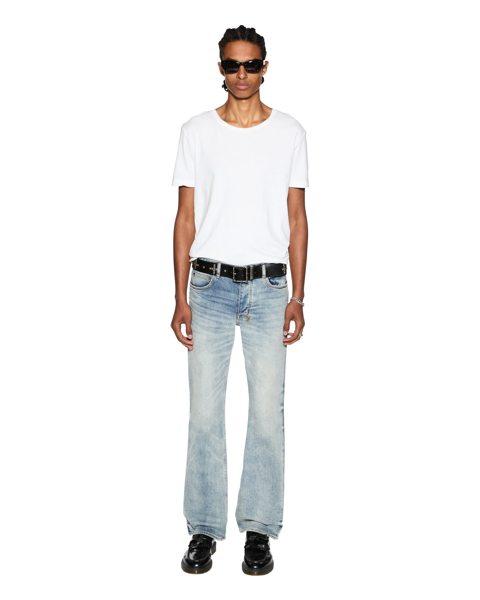 MENS  SIOUX SS TEE WHITE FITTED TEES