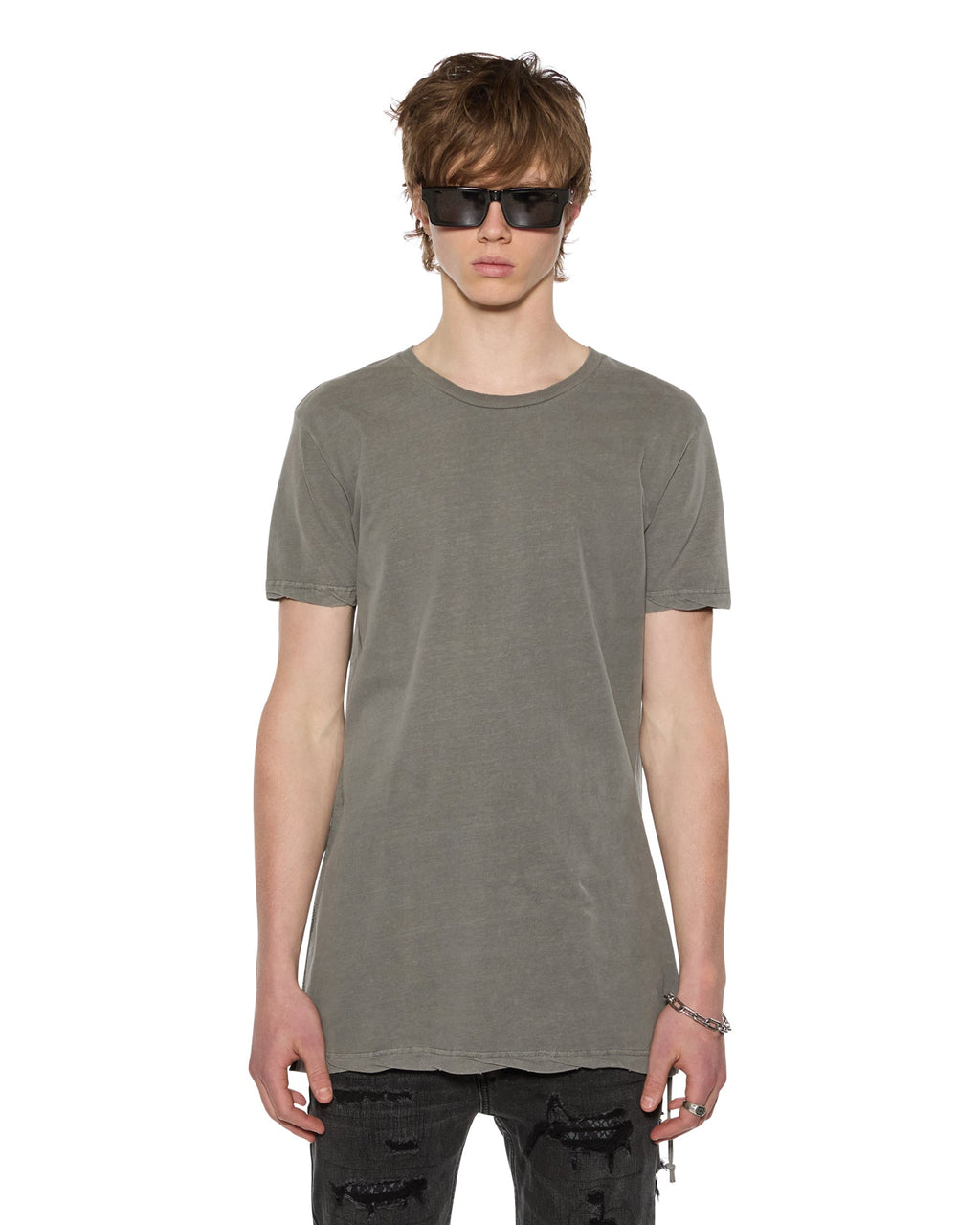 MENS SIOUX SS TEE VINTAGE GREY TEES