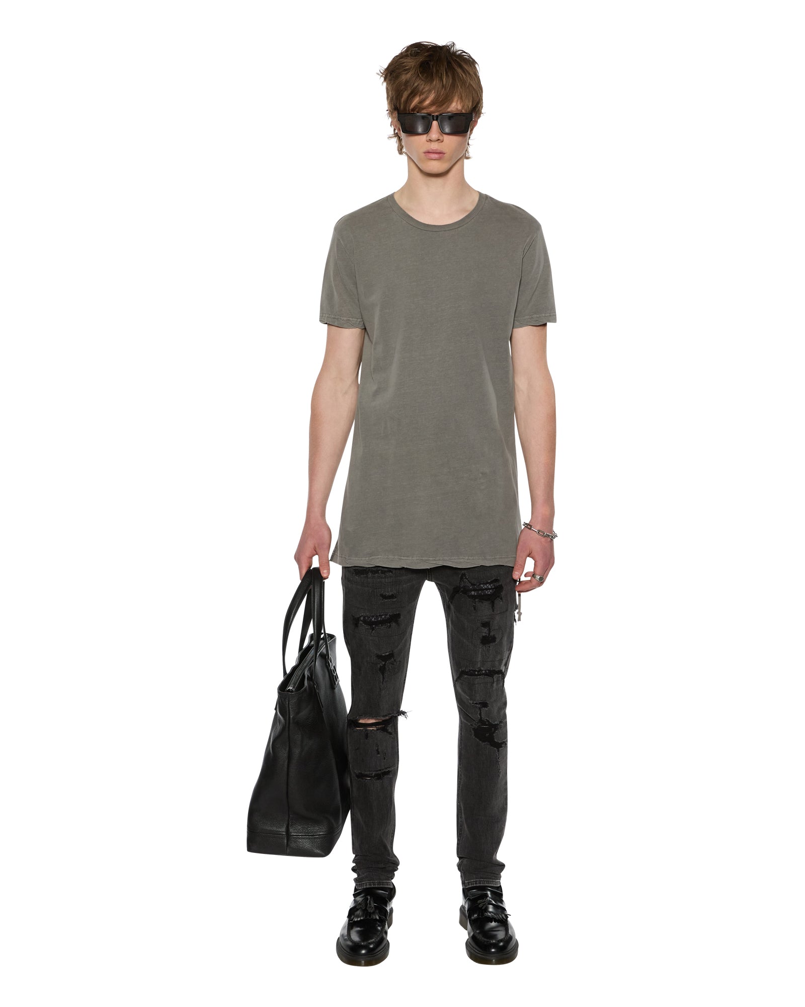 MENS SIOUX SS TEE VINTAGE GREY TEES