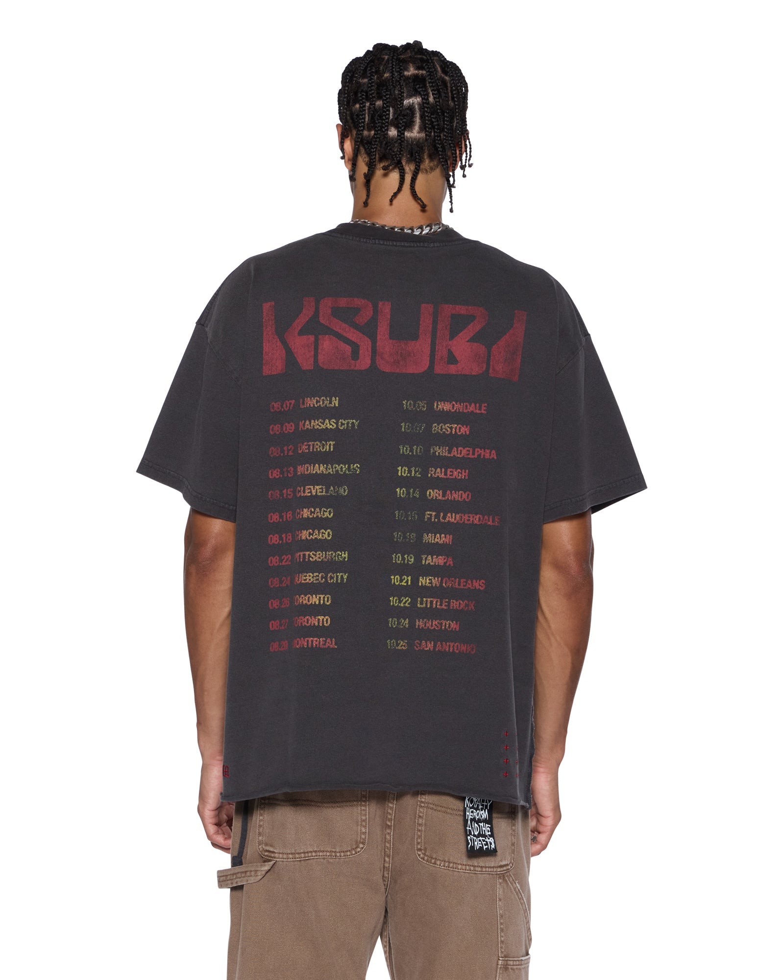 MENS  VENOM EKCESS SS TEE FADED BLACK OVERSIZED TEES