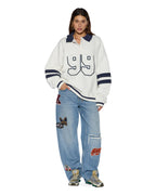 WOMENS LOW RIDER HORIZON PATCH DENIM JEANS