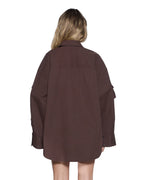 WOMENS ASTRA LS CARGO SHIRT CHOCOLATE SHIRTS
