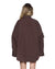 WOMENS  ASTRA LS CARGO SHIRT CHOCOLATE OVERSIZED SHIRTS
