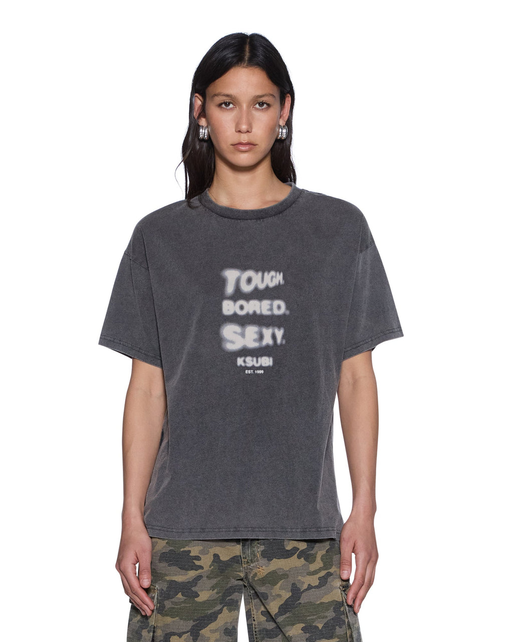 WOMENS TBS BLEACH OH G SS TEE SMOKE TEES