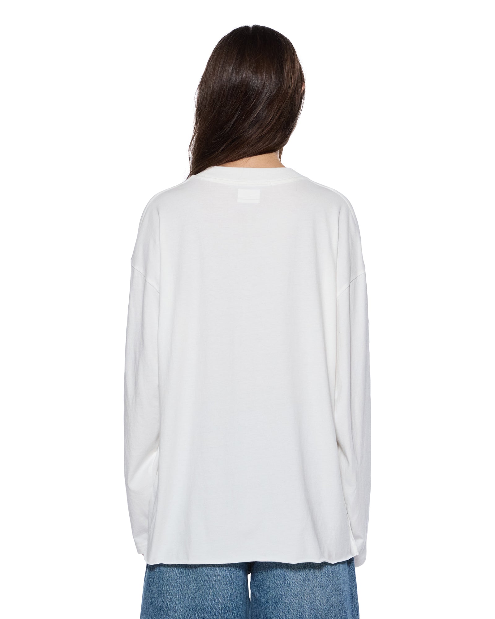 SOTT BOYFRIEND LS TEE VINTAGE WHITE