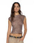 WOMENS  STAPLE SS TEE LEOPARD FITTED TEES