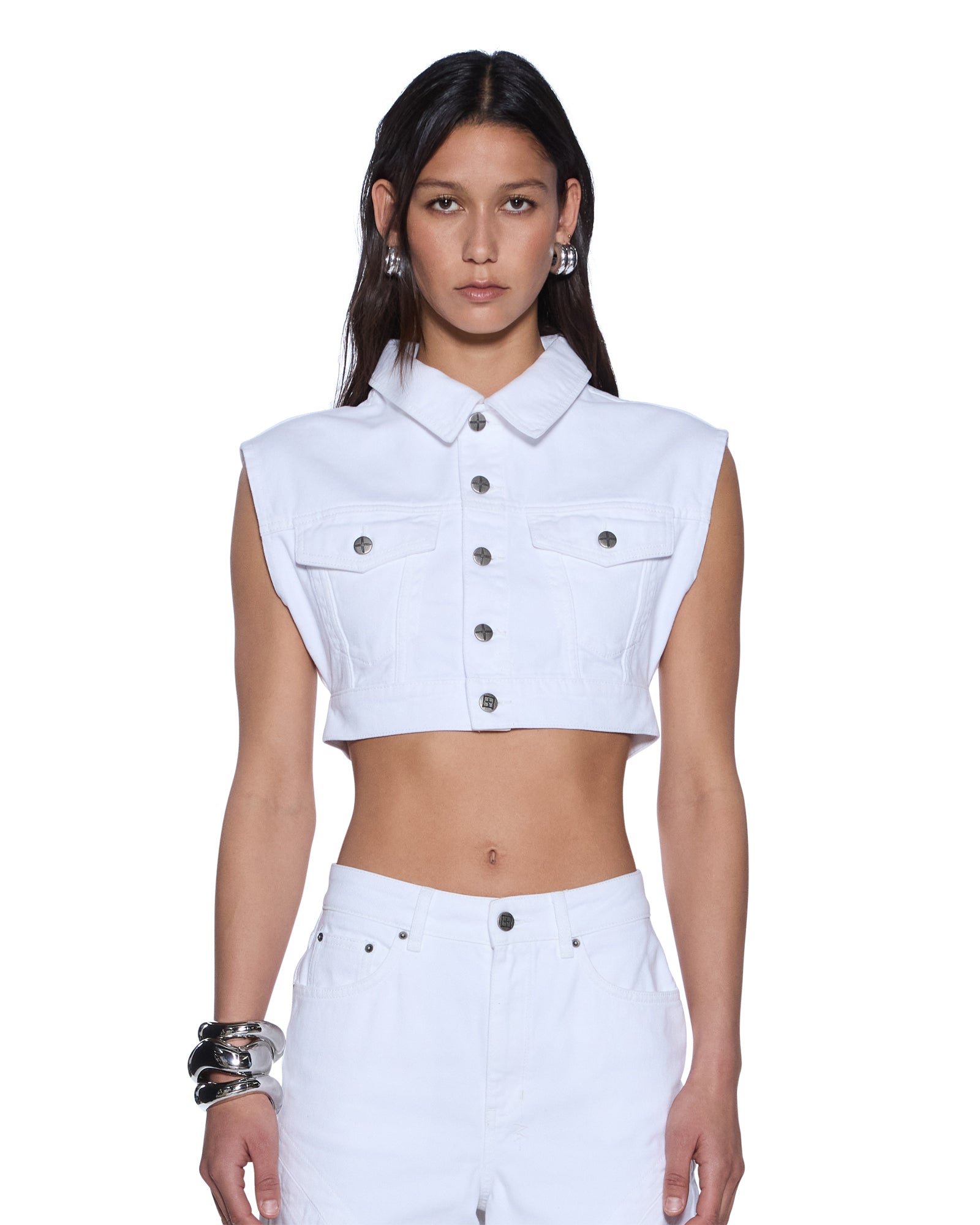 WOMENS  TRUCKER VEST FRESH OVERSIZED FASHION TOPS