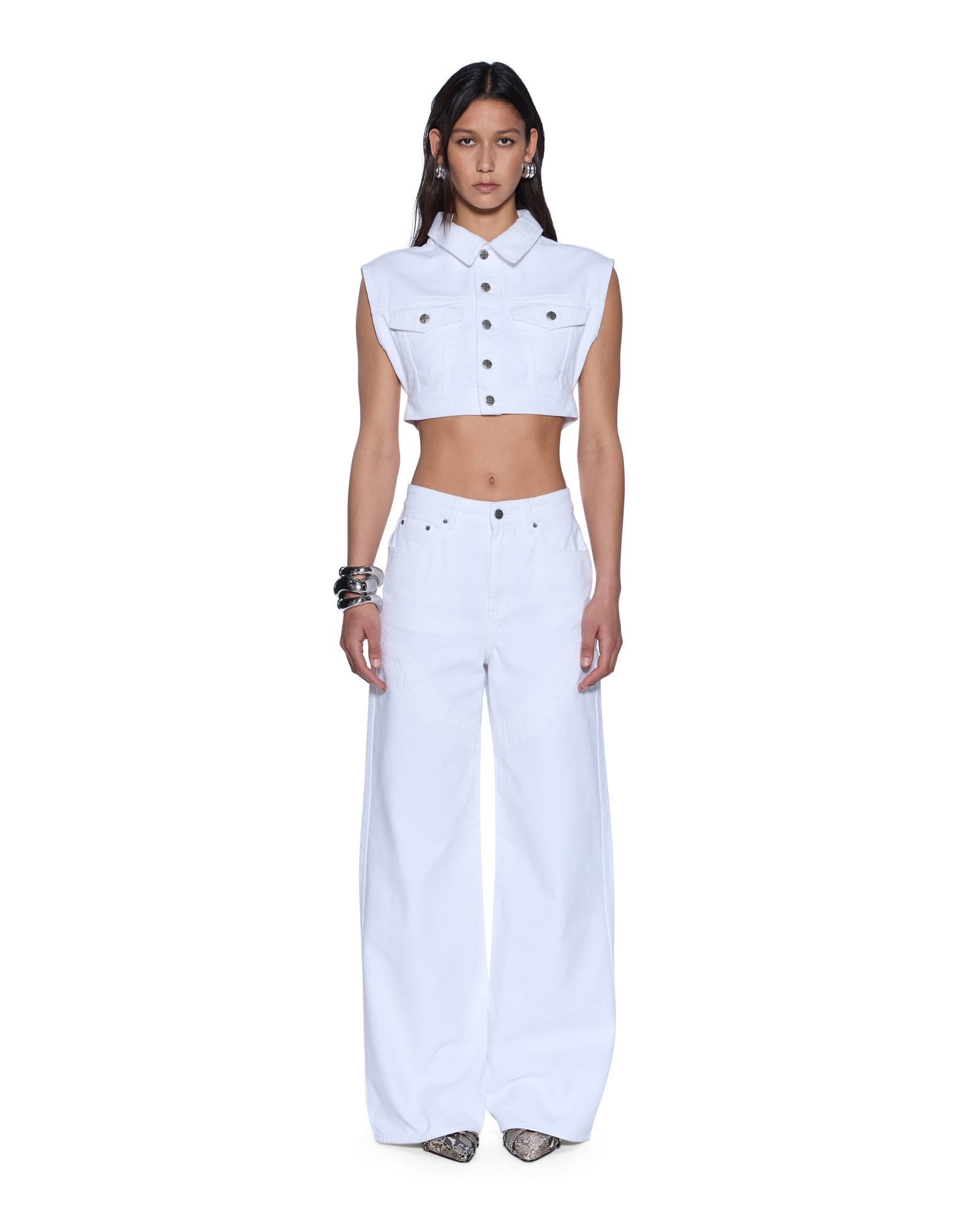 WOMENS  TRUCKER VEST FRESH OVERSIZED FASHION TOPS