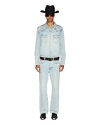 Mens Bronko Paragon Kraft Bootcut Denim Jeans - Denim