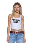 SLOGAN CHLOE TANK WHITE