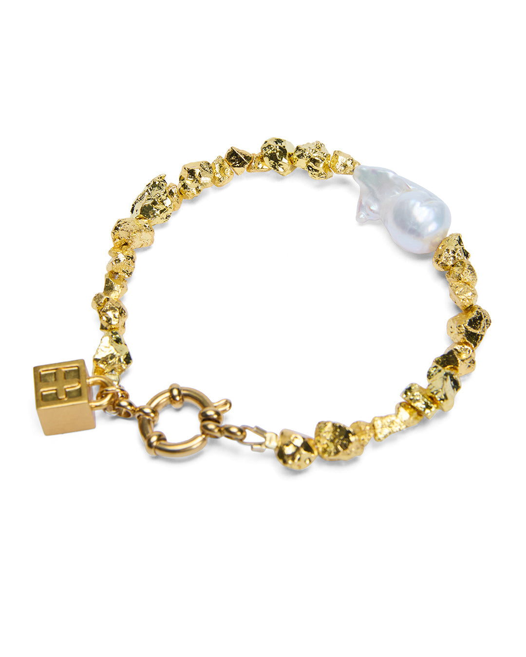  UNCUT GOLD BRCAELET JEWELLERY