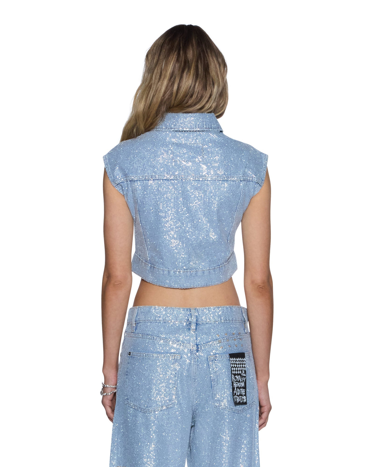 WOMENS TRUCKER VEST HIGH ROLLERS FASHION TOPS