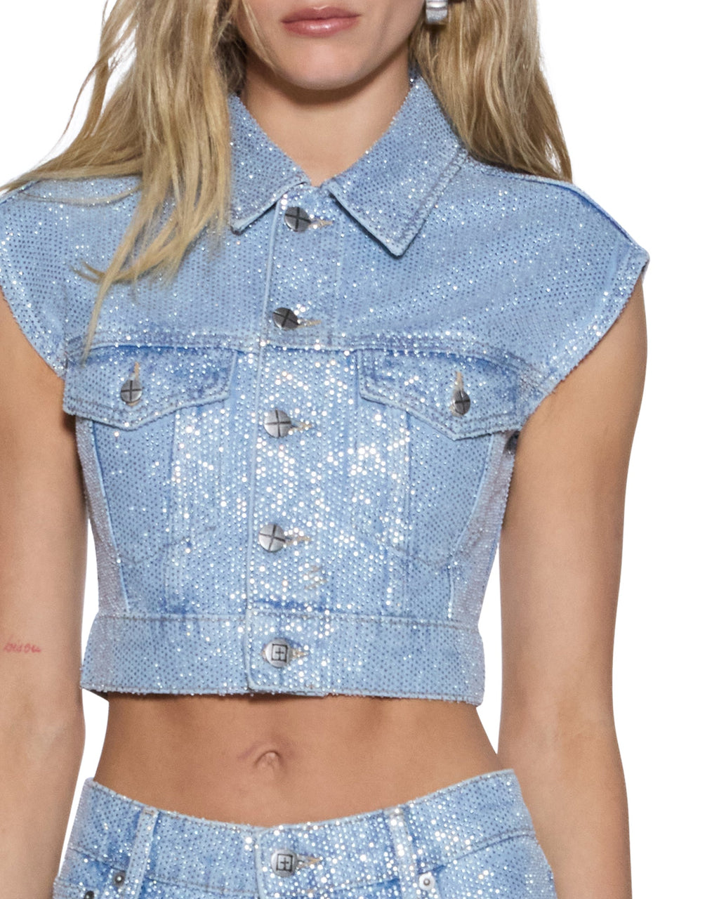 WOMENS TRUCKER VEST HIGH ROLLERS FASHION TOPS