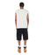 MENS  TURNCABLE KNIT VEST VINTAGE WHITE OVERSIZED KNITWEAR