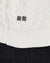 MENS  TURNCABLE KNIT VEST VINTAGE WHITE OVERSIZED KNITWEAR