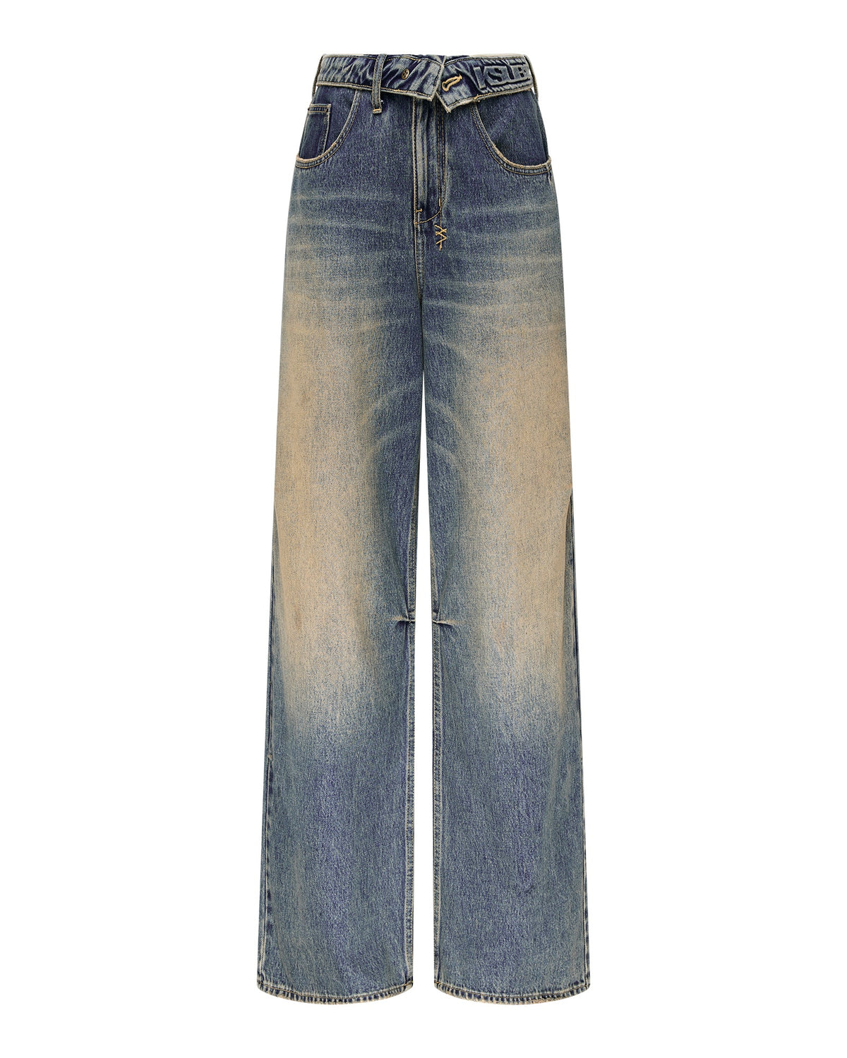 Womens Ksuper Dune Baggy Denim Jeans - Denim