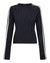 WOMENS  PORTER LS TOP BLACK PINSTRIPE SLIM FASHION TOPS