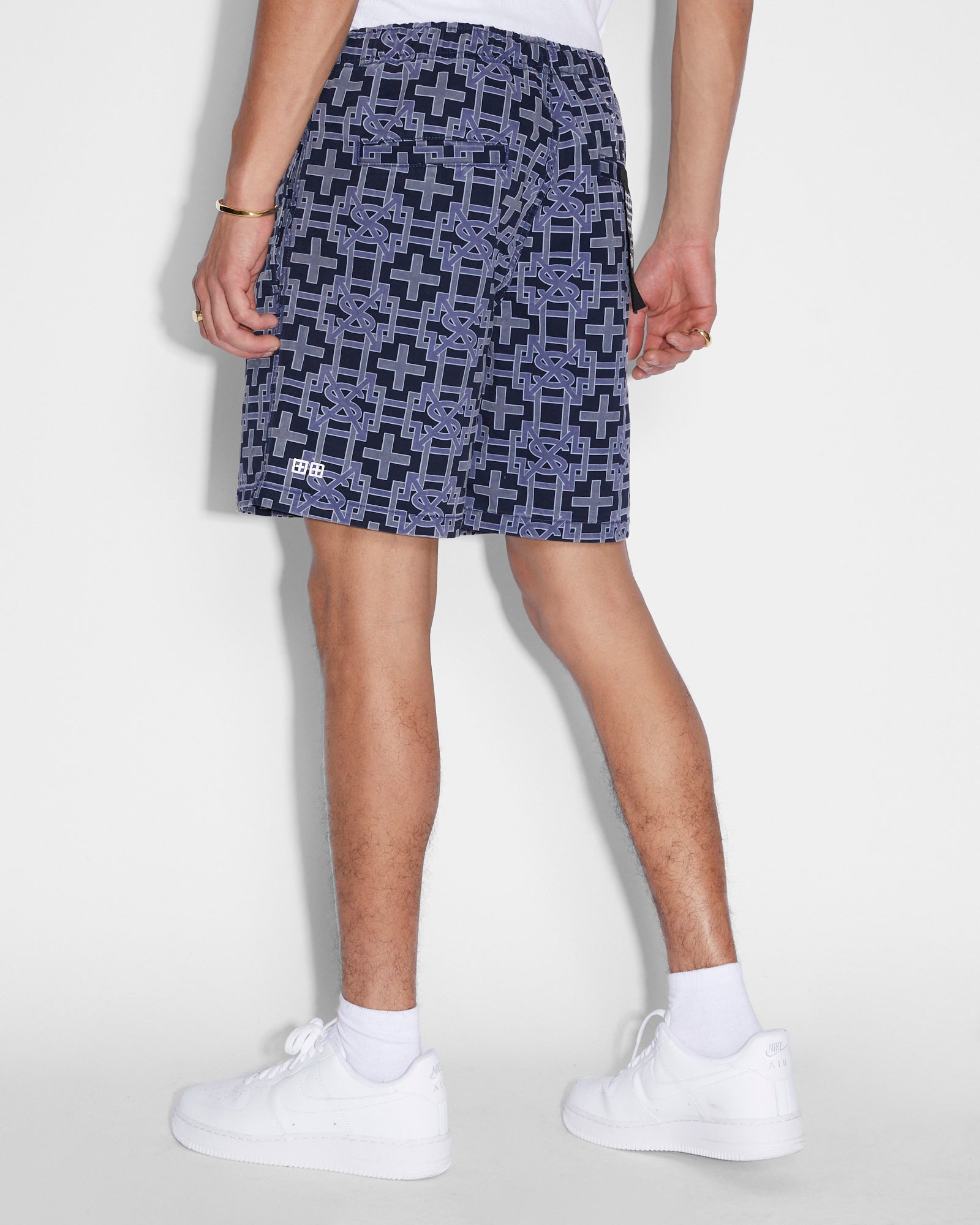 MENS  PLUS WALKSHORT NAVY REGULAR WALKSHORTS