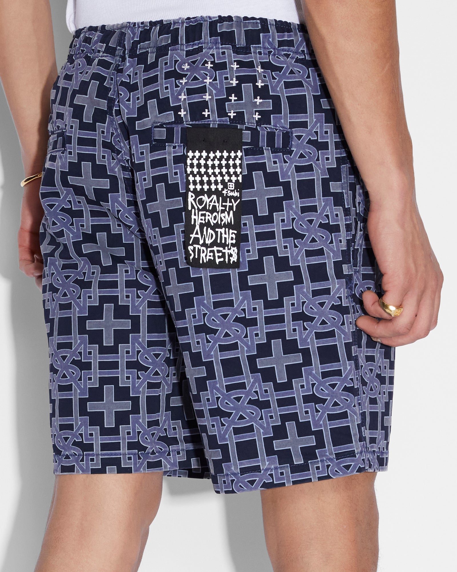 MENS  PLUS WALKSHORT NAVY REGULAR WALKSHORTS