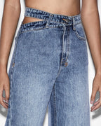 Womens Strider Dettached Jean Haven Wide Denim Jeans - Denim