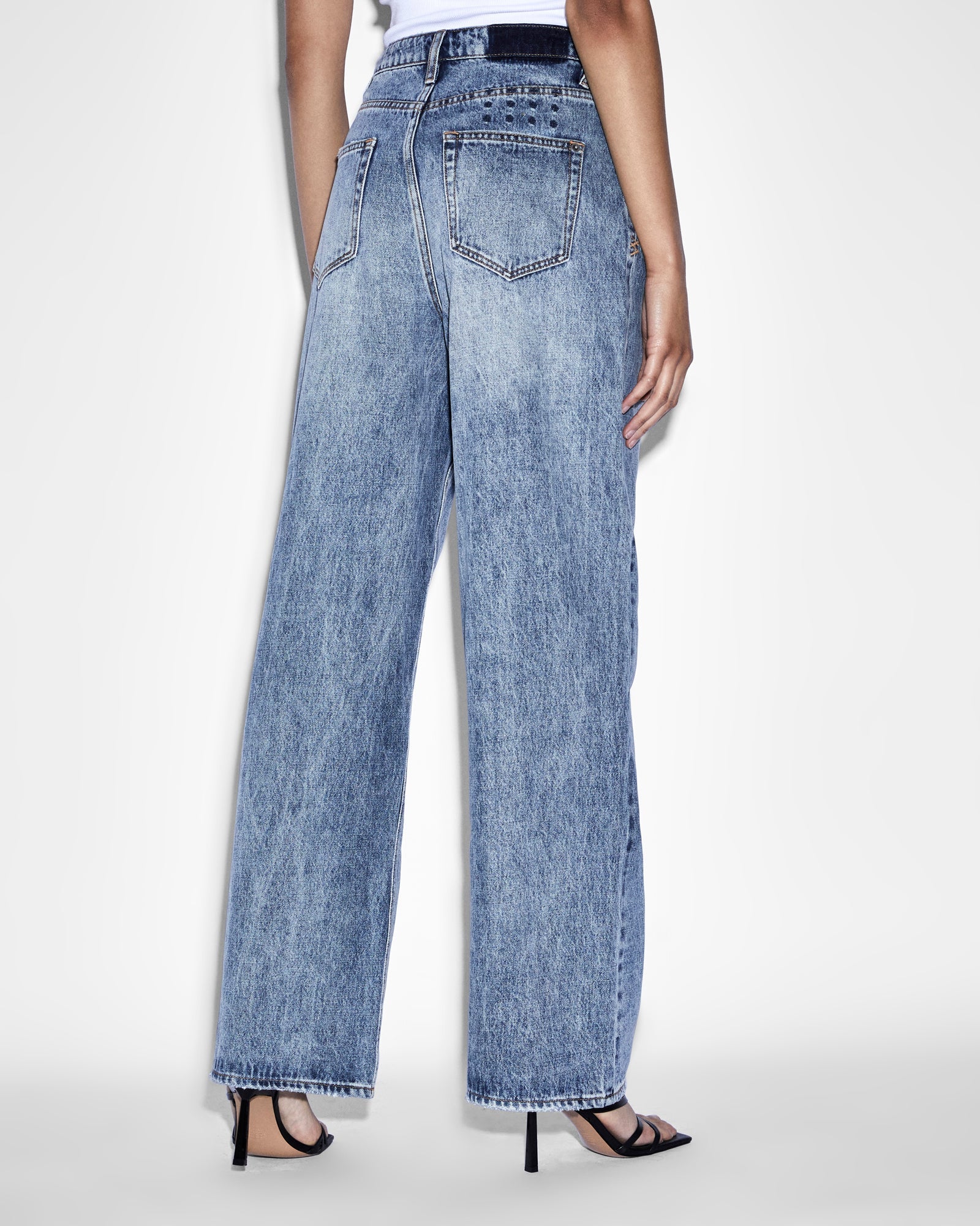 WOMENS  LO KEY HAVEN WIDE DENIM JEANS