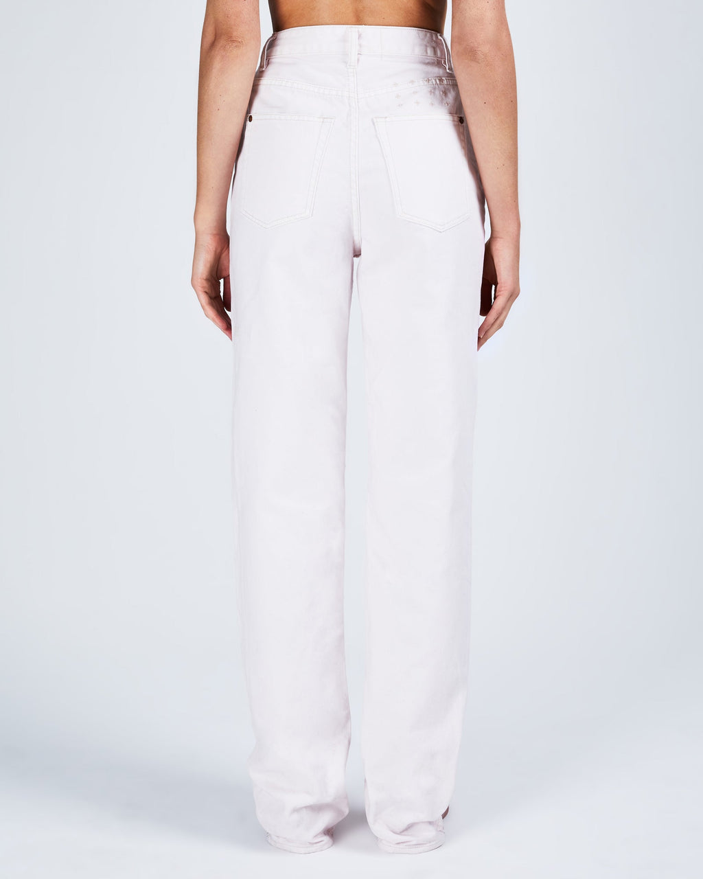 Womens Playback Barely Blush Straight Denim Jeans - Pink