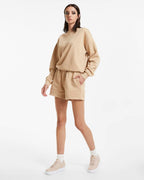 WOMENS 3 X 4 KLASSIC CREW LATTE FLEECE